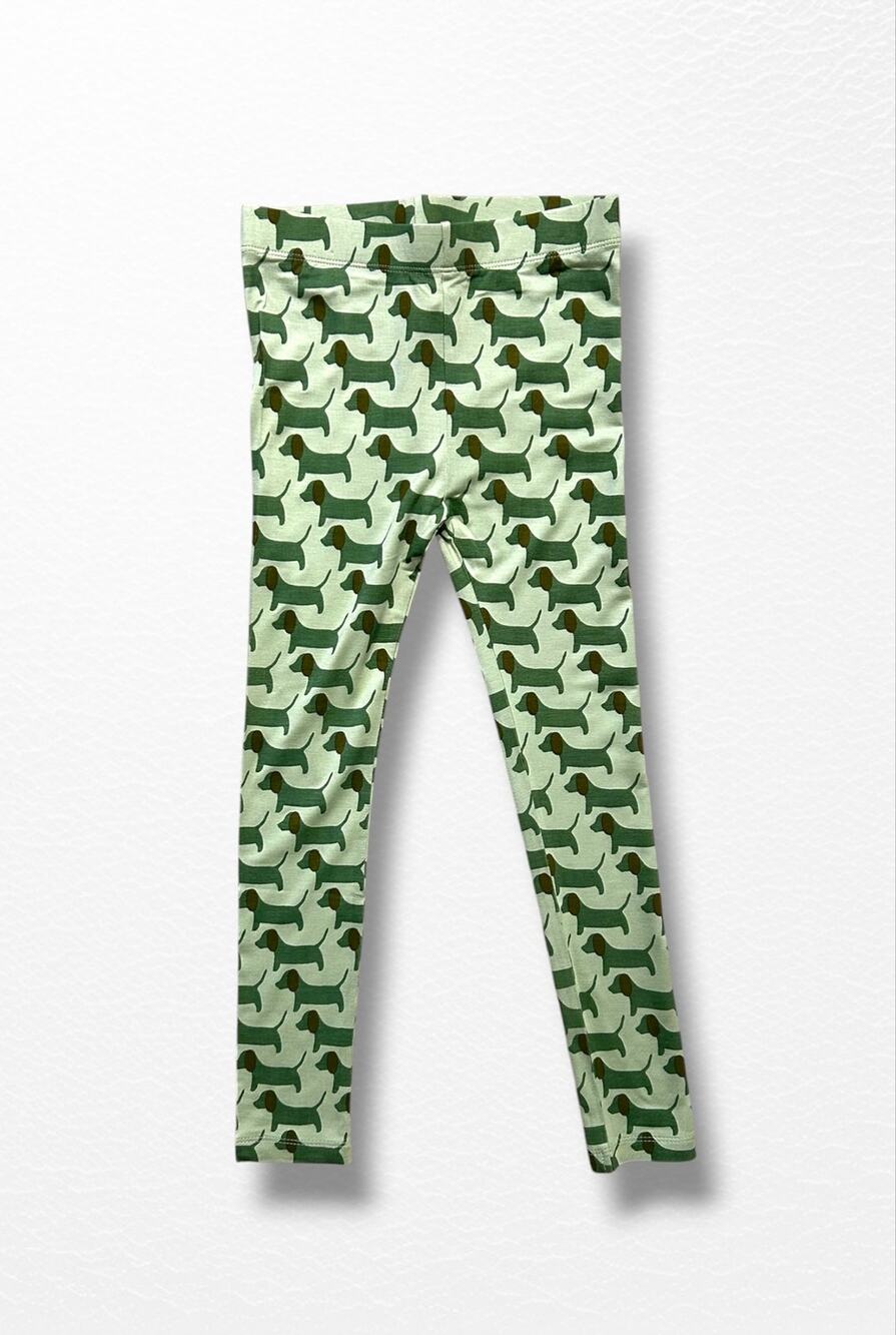 NWT Kate Quinn Bamboo Retro Puppies Leggings, Size 6